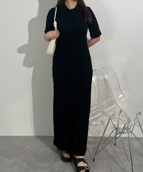 「KOBE LETTUCE」 半袖ワンピース M ベージュ レディース_画像3