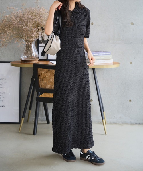「KOBE LETTUCE」 半袖ワンピース M ベージュ レディース_画像8