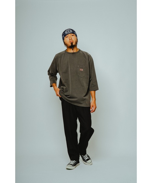 「BIG MIKE」 スウェットカットソー LARGE ダークブルー メンズ_画像7