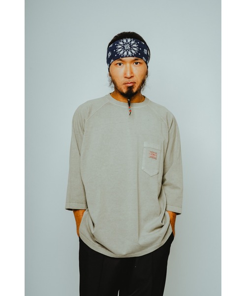 「BIG MIKE」 スウェットカットソー LARGE ダークブルー メンズ_画像9