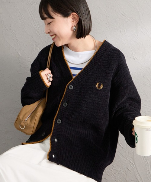 FRED PERRY（フレッドペリー） カーディガン 別注 ワンポイントロゴ