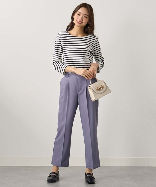 「BELLUNA PLUS」 パンツ MEDIUM アイボリー レディース_画像8