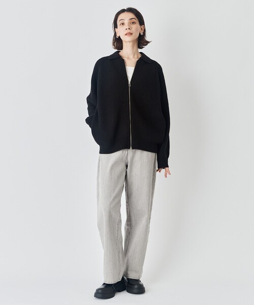 「UNFILO」 デニムパンツ SMALL グレー レディース_画像5