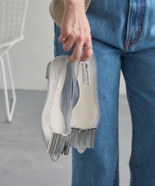 「TEMPERATE」 フラットパンプス 40 キャメル レディース_画像5