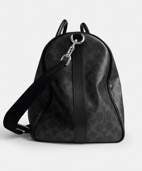 COACH ボストンバッグ ブラック レザー COACH（コーチ） ボストンバッグ コンパス バッグ 45・シグネチャー