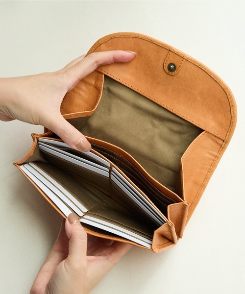 長財布 財布 レディース 本革 大容量 小銭入れが 大きく開く 48768