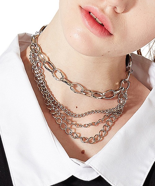 ankoROCK チョーカー an meets zakka 3連ドレープチェーンチョーカー