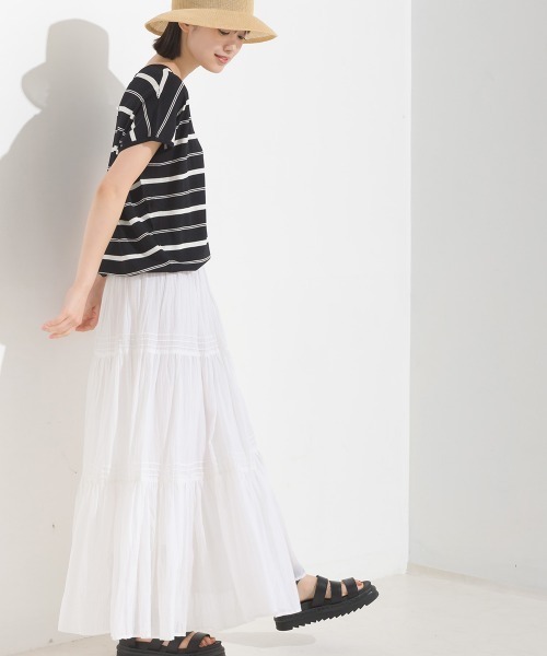 tシャツ レーヨンナイロン Vネックドルマンニット レディース | OMNES（ファッション） | 03