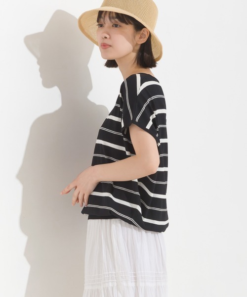 tシャツ レーヨンナイロン Vネックドルマンニット レディース | OMNES（ファッション） | 06