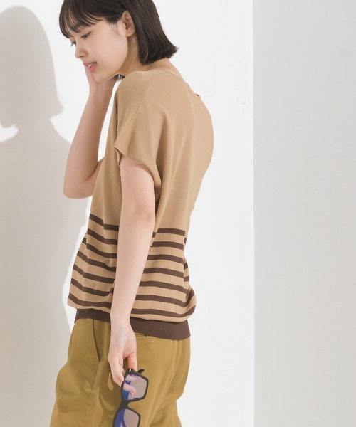tシャツ レーヨンナイロン Vネックドルマンニット レディース | OMNES（ファッション） | 19