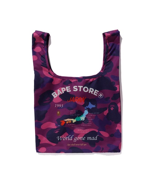 A BATHING APE エコバッグ COLOR CAMO SHOPPING BAG L M