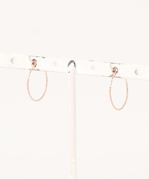 BLOOM（アクセサリー） ピアス K10 ピンクゴールド フープピアス BLOOM