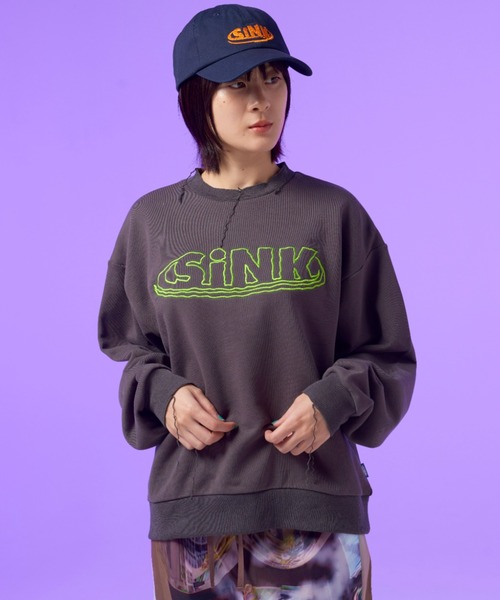 SINK kotohayokozawa スウェット WATER WAVE LOGO SWEAT : ZOZOTOWN