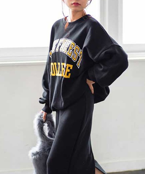 Isn't She？（イズントシー） トレーナー スウェット フロントロゴ裏