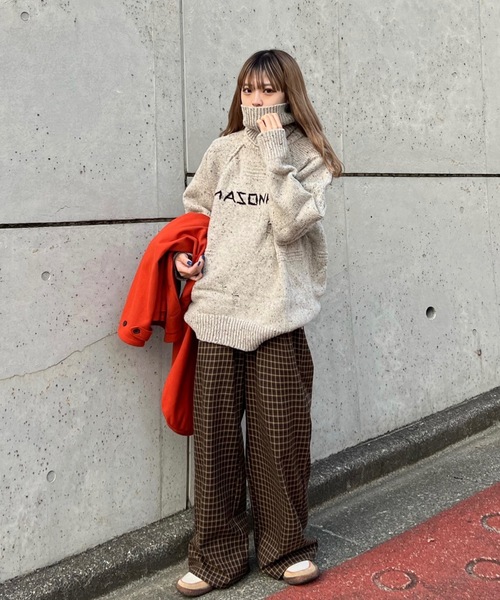 たぬき Seditionaries チェック柄パンツ Mサイズ チェック柄パンツハイウエストワイドパンツ[品番：II000012187