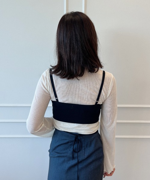 eimy istoire ニット セーター ポイントパールニットビスチェ