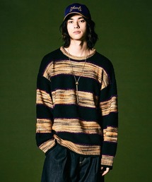 glamb（グラム） セーター ニット Switched Border Knit / スイッチド