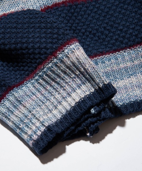 glambのニット glamb セーター ニット Switched Border Knit / スイッチド