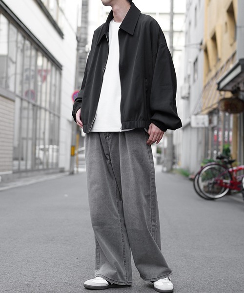 MinoriTY ブルゾン アウター 「MinoriTY」とろみ素材ビッグ