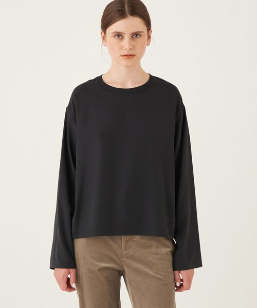 GALERIE VIE ブラウス シャツ シルクサンドウォッシュ プル