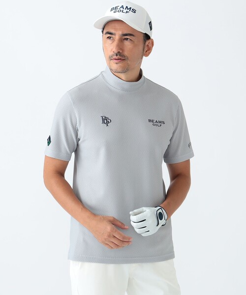 【新品】ビームスゴルフ／ハイネック／モックネック／半袖 サイズ：XL BEAMS GOLF ビームスゴルフ ハイネック 半袖Tシャツ