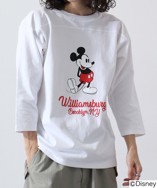 Disney（ディズニー） tシャツ フットボールTEE メンズ レディース