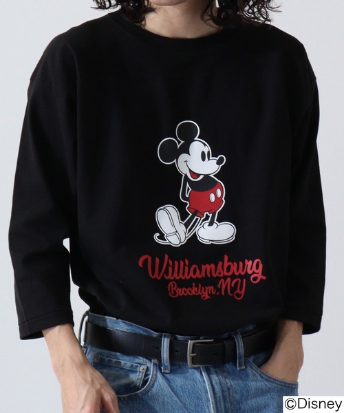 Disney（ディズニー） tシャツ フットボールTEE メンズ レディース