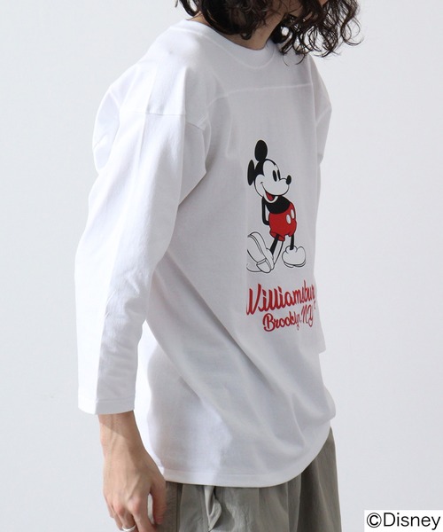 Disney（ディズニー） tシャツ フットボールTEE メンズ レディース