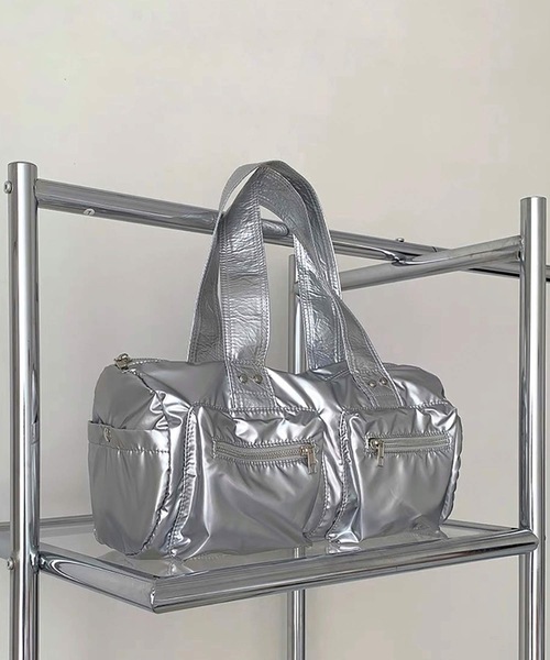 shopnikoniko（ショップにこにこ） ボストンバッグ ダブルポケット