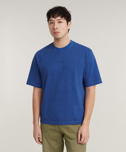 送料込★G-Star★Overdyed Center Chest Tシャツ G-STAR RAW tシャツ OVERDYED CENTER CHEST BOXY T-SHIRT