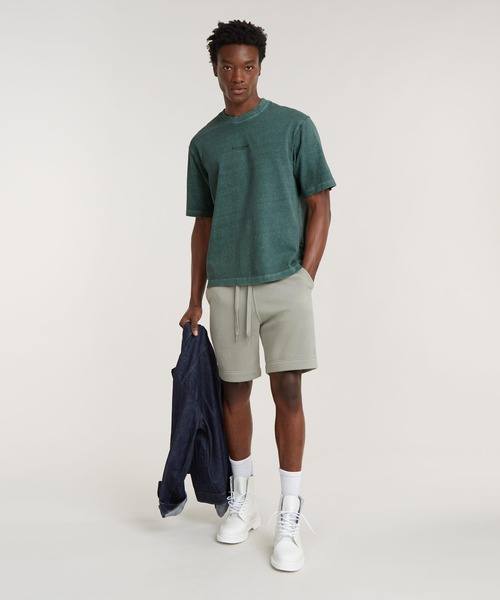 送料込★G-Star★Overdyed Center Chest Tシャツ G-STAR RAW tシャツ OVERDYED CENTER CHEST BOXY T-SHIRT