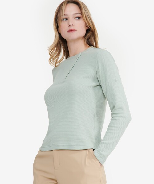 tシャツ UVC ワッフルロングスリーブTシャツ レディース
