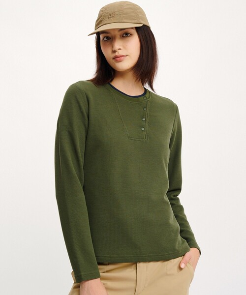 【エーグル】エーグル AIGLE UVCロングスリーブTシャツ AIGLE tシャツ UVC ワッフルロングスリーブTシャツ レディース