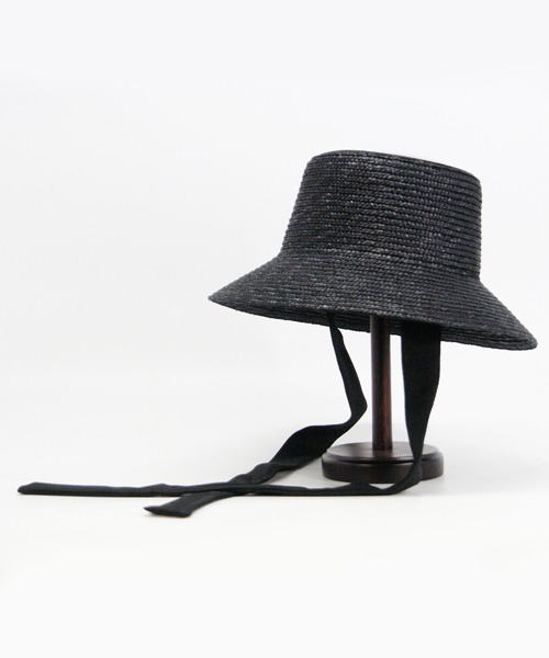 [Hobbs London]ストローバケットハット取り外し可能スカーフ La Maison de Lyllis】CHOLA スカーフストローハット （ハット
