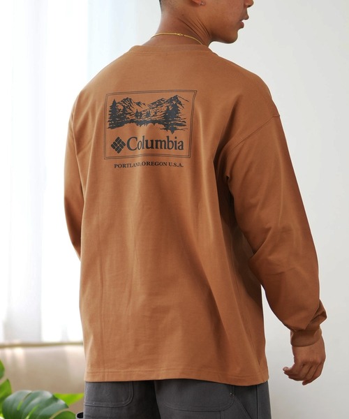 tシャツ 「ムラサキスポーツ限定」columbia/コロンビア ロンTee ルーズシルエット/ボックスシルエット バックプリント PM0461 メンズ | Columbia | 05