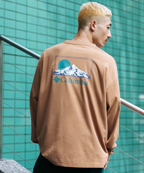 tシャツ 「ムラサキスポーツ限定」columbia/コロンビア ロンTee ルーズシルエット/ボックスシルエット バックプリント PM0461 メンズ | Columbia | 06