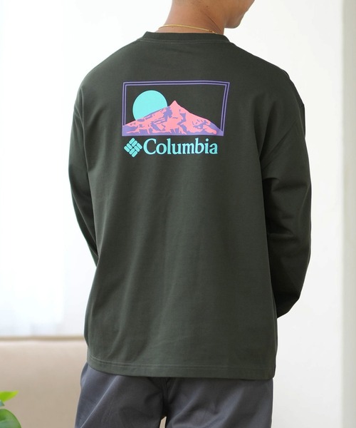tシャツ 「ムラサキスポーツ限定」columbia/コロンビア ロンTee ルーズシルエット/ボックスシルエット バックプリント PM0461 メンズ | Columbia | 08