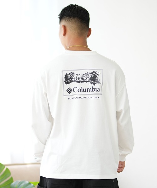 tシャツ 「ムラサキスポーツ限定」columbia/コロンビア ロンTee ルーズシルエット/ボックスシルエット バックプリント PM0461 メンズ | Columbia | 10