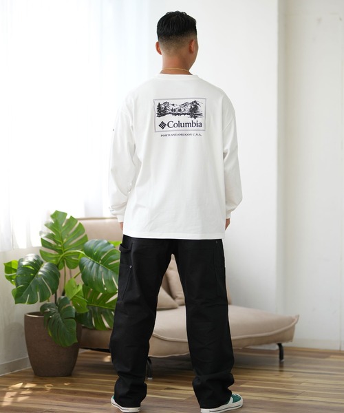 tシャツ 「ムラサキスポーツ限定」columbia/コロンビア ロンTee ルーズシルエット/ボックスシルエット バックプリント PM0461 メンズ | Columbia | 11