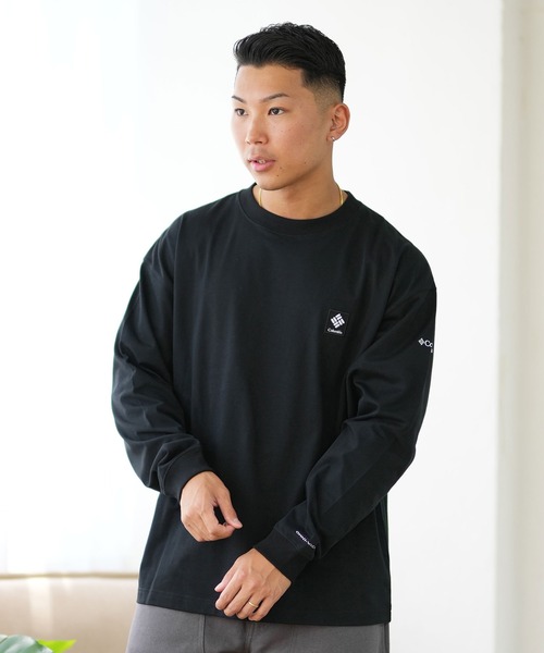 tシャツ 「ムラサキスポーツ限定」columbia/コロンビア ロンTee ルーズシルエット/ボックスシルエット バックプリント PM0461 メンズ | Columbia | 24