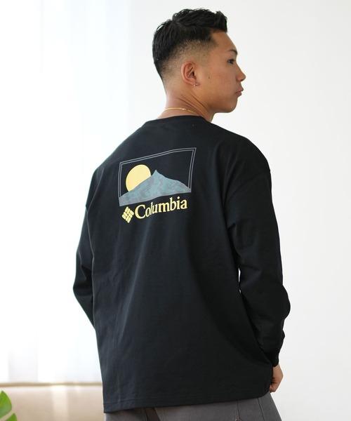 tシャツ 「ムラサキスポーツ限定」columbia/コロンビア ロンTee ルーズシルエット/ボックスシルエット バックプリント PM0461 メンズ | Columbia | 25