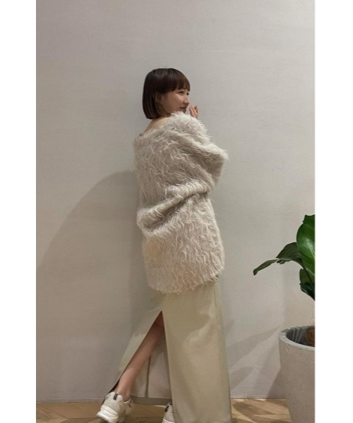 カーディガン 「ZOZO限定」ヘアリーカールニットカーデ レディース 