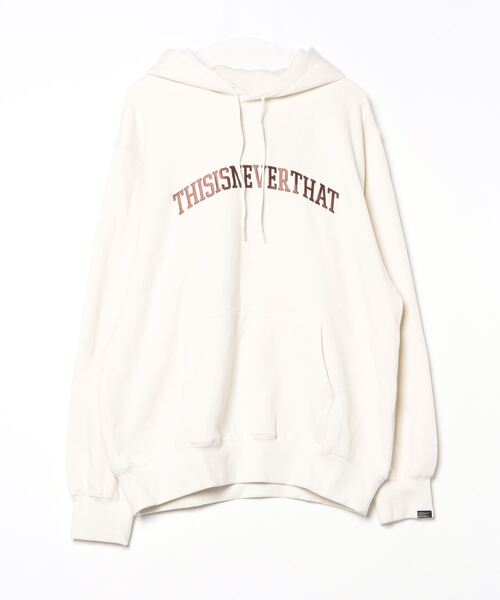 thisisneverthat」 プルオーバーパーカー L ベージュ メンズ 