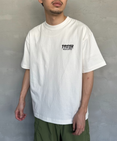 tシャツ 「MANHATTAN PORTAGE/マンハッタンポーテージ」 スラッシャーコラボロゴ バックプリントショートスリーブTシャツ レディース Manhattan Portage tシャツ 「MANHATTAN PORTAGE/マンハッタン