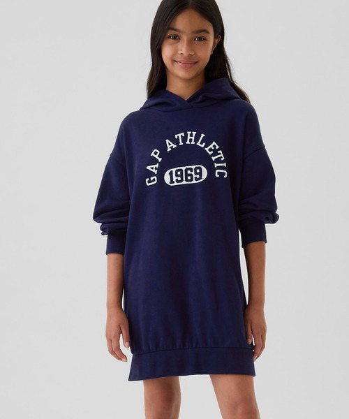 GAP ワンピース ヴィンテージソフト Gapロゴ フード付きスウェット  