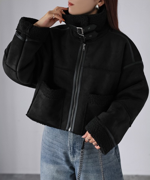 Riberry（リベリー） ムートンコート ボアコート ショート丈ムートン