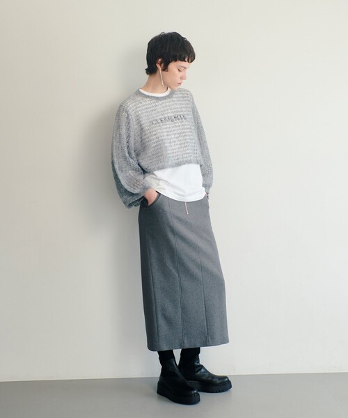 ニット セーター ドライモヘヤメッシュプルオーバー レディース allureville ニット セーター ドライモヘヤメッシュプルオーバー