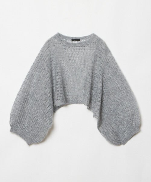 ニット セーター ドライモヘヤメッシュプルオーバー レディース allureville ニット セーター ドライモヘヤメッシュプルオーバー