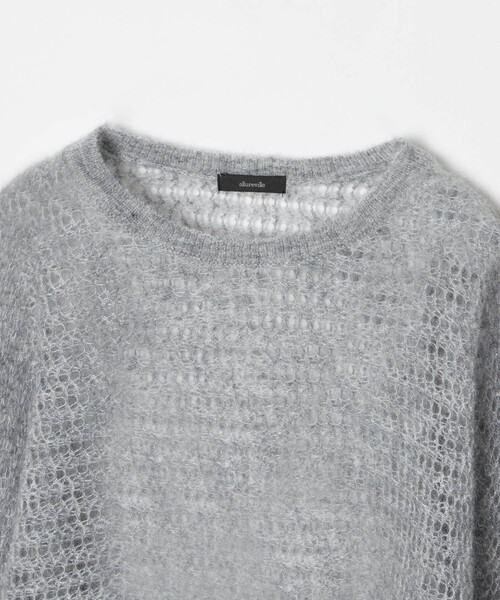 allureville ニット セーター ドライモヘヤメッシュプルオーバー