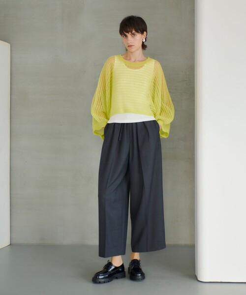 allureville ニット セーター ドライモヘヤメッシュプルオーバー